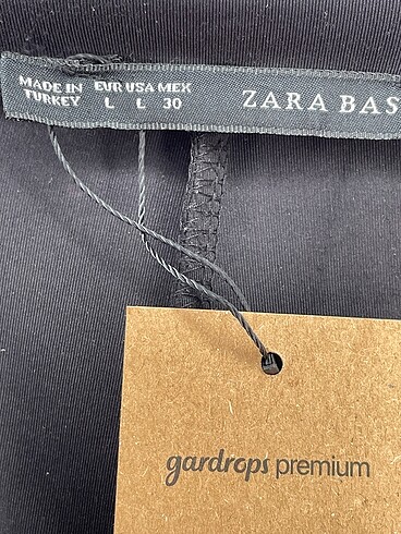 l Beden siyah Renk Zara Tayt / Spor taytı %70 İndirimli.