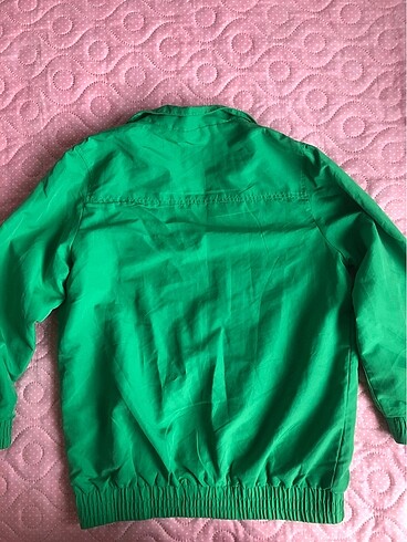 9 Yaş Beden yeşil Renk Erkek çocuk yağmurluk ceket