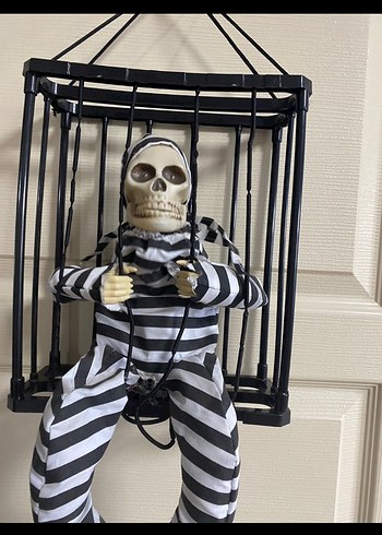 Kafesiyle Kafatası Figürlü ses çıkaran pilli Aksiyon Figürü - Görsel 3