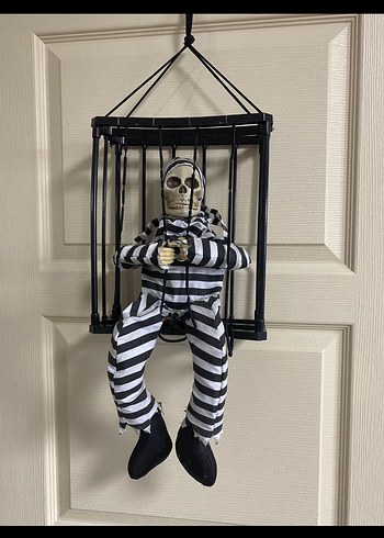 Kafesiyle Kafatası Figürlü ses çıkaran pilli Aksiyon Figürü - Görsel 2