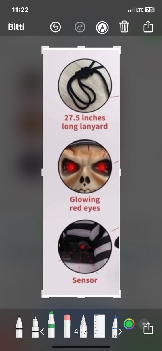 Kafesiyle Kafatası Figürlü ses çıkaran pilli Aksiyon Figürü - Görsel 4