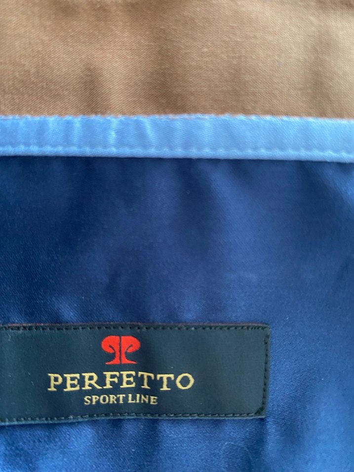 Düğmeli Mavi Erkek Gömlek perfetto - Görsel 3