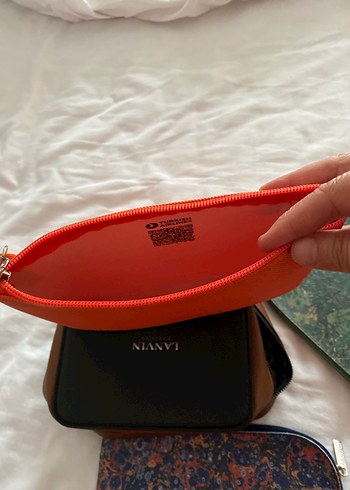 Bohem Desenli Kadın Deri Makyaj Çantası 3 adet - Görsel 4