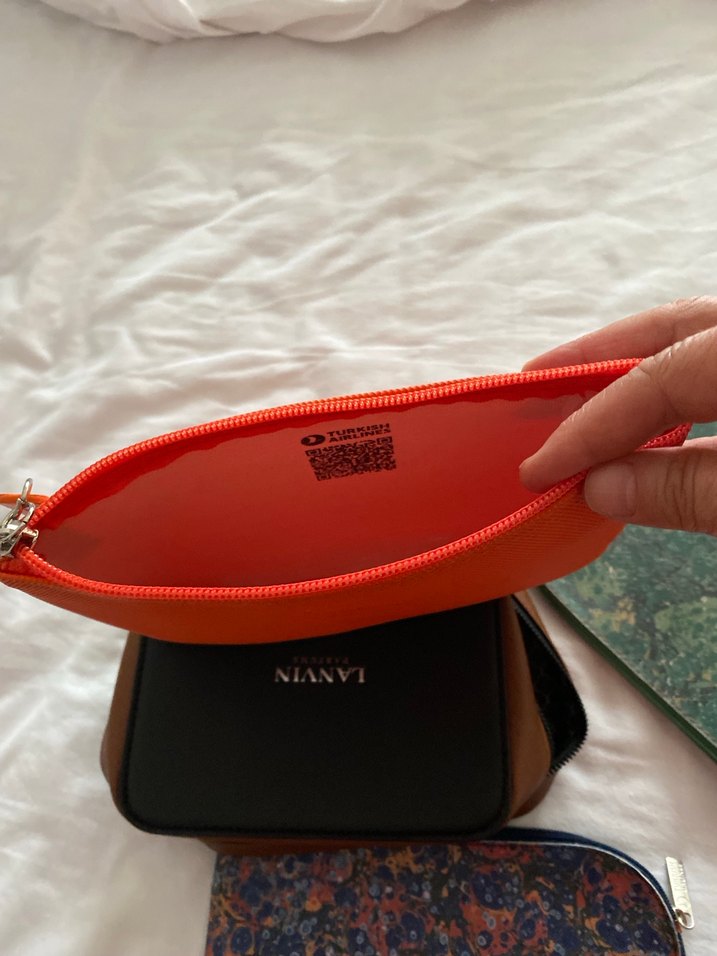 Bohem Desenli Kadın Deri Makyaj Çantası 3 adet - Görsel 4