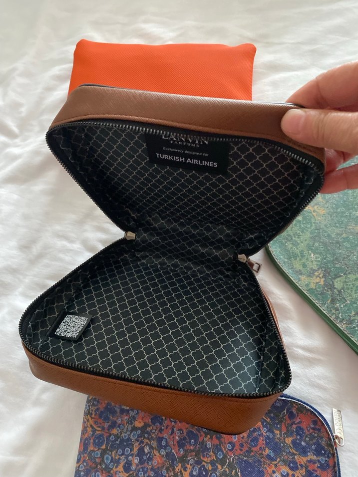 Bohem Desenli Kadın Deri Makyaj Çantası 3 adet - Görsel 5