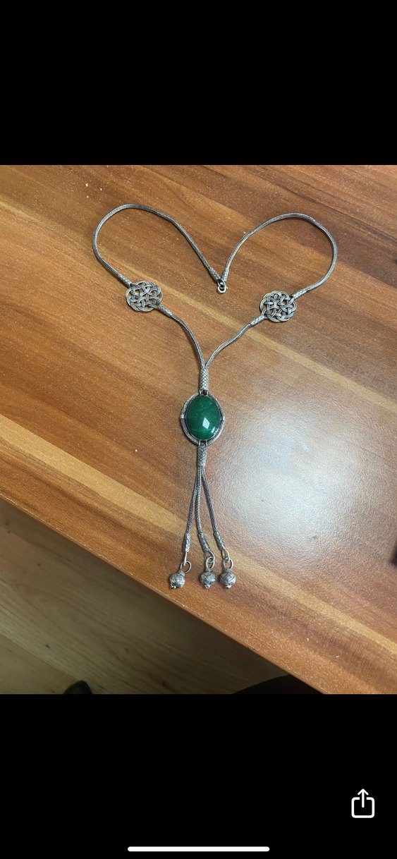 Uzun Zincir Detaylı  kazaziye kolye - Görsel 2