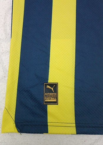 Erkek Sarı Lacivert Çizgili Spor Forma - Görsel 2