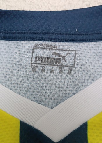 Erkek Sarı Lacivert Çizgili Spor Forma - Görsel 5