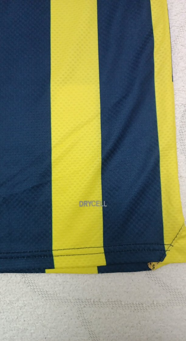 Erkek Sarı Lacivert Çizgili Spor Forma - Görsel 3