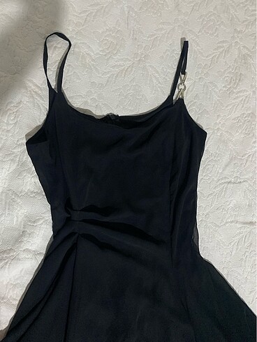 36 Beden Siyah Mini Elbise