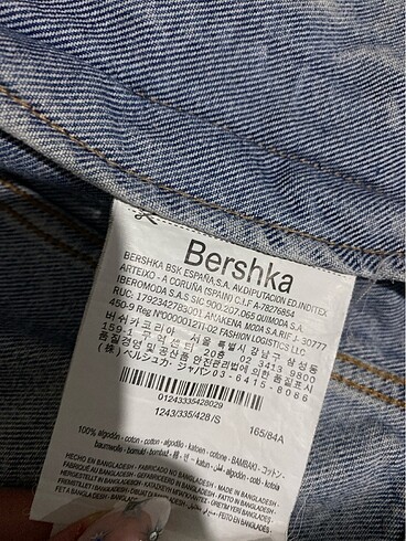 s Beden Bershka Oversize Kot Ceket