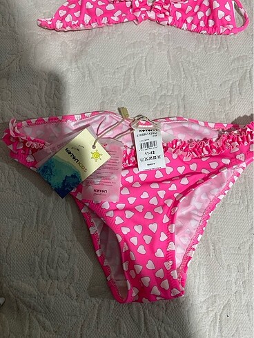 11-12 Yaş Beden Koton Çocuk Bikini