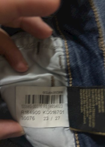 Kadın Mavi Denim Dar Kesim Midi Kot Pantolon - Görsel 3