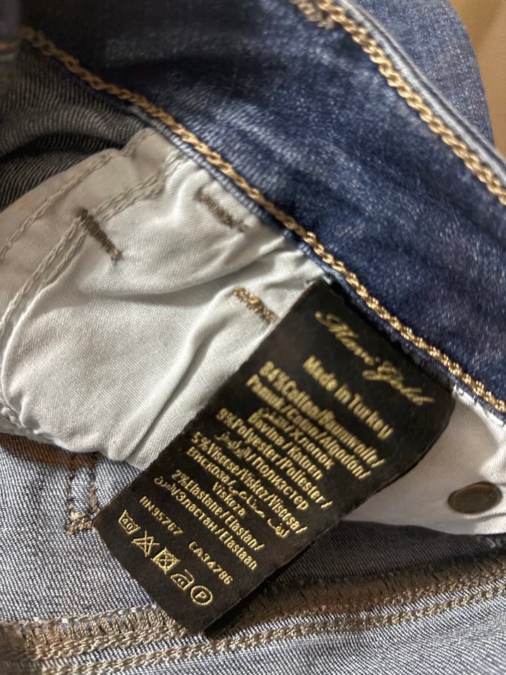 Kadın Mavi Denim Dar Kesim Midi Kot Pantolon - Görsel 4