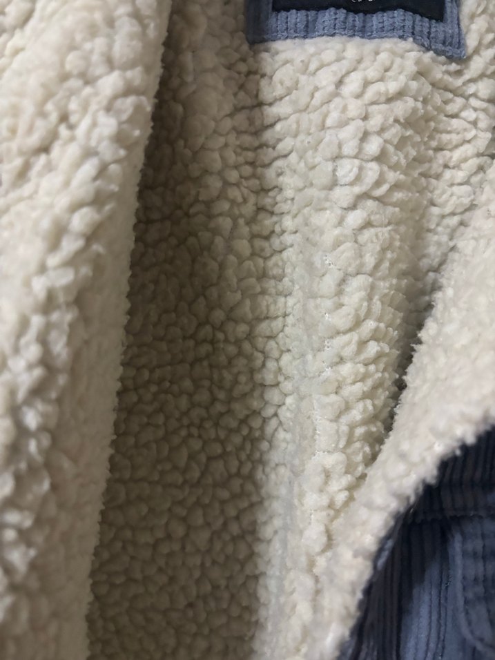 Mavi kadın  Erkek Denim Düğmeli Ceket - Görsel 4