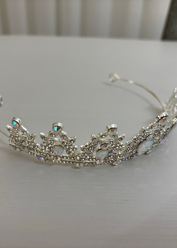 Işıltılı Çok Renkli Gelin Tacı - Görsel 3
