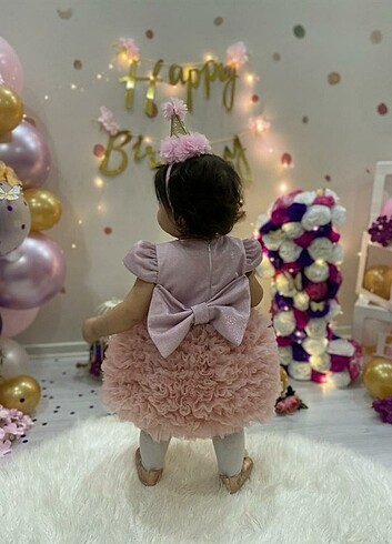 Kız bebek tütülü elbise