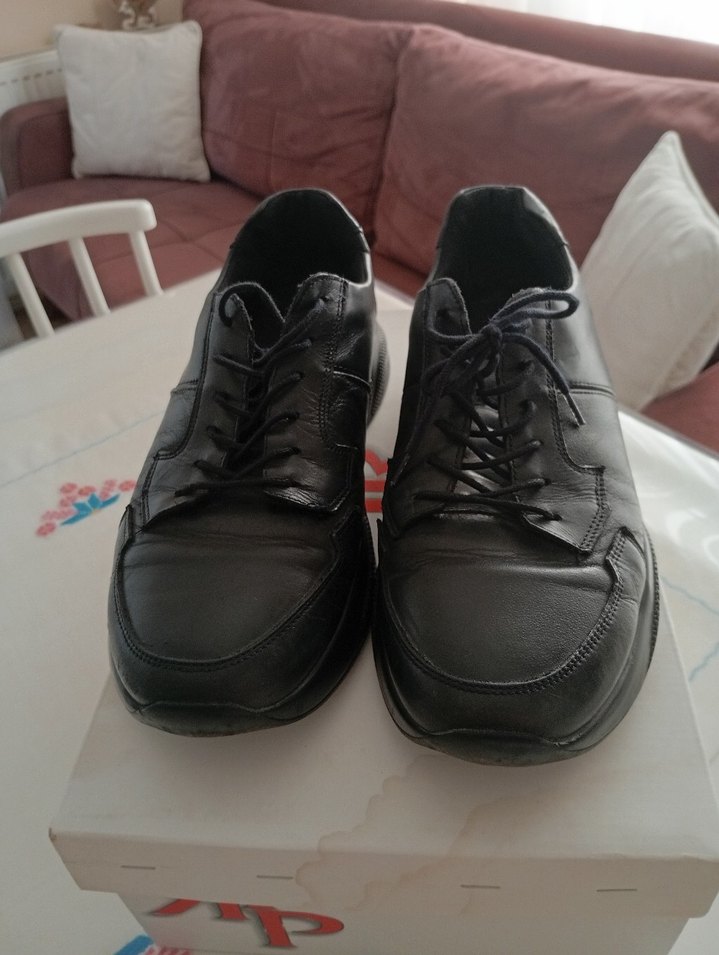 Siyah Erkek Bağcıklı  Ayakkabı - Görsel 2