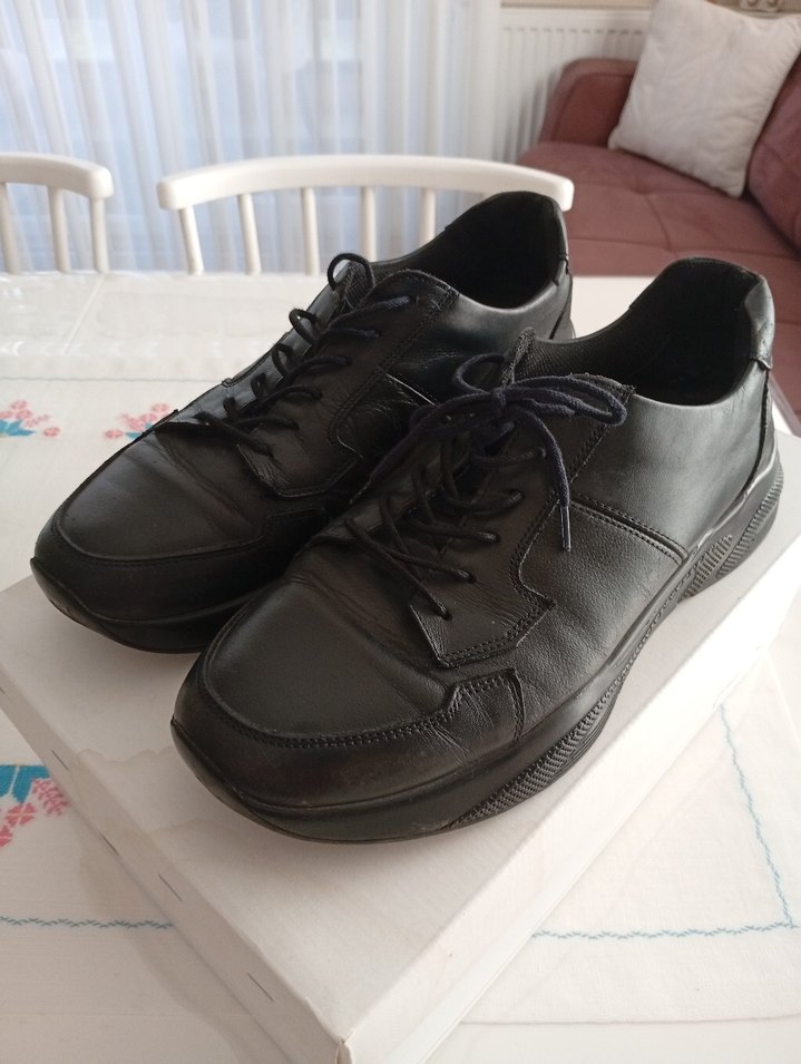 Siyah Erkek Bağcıklı  Ayakkabı - Görsel 3