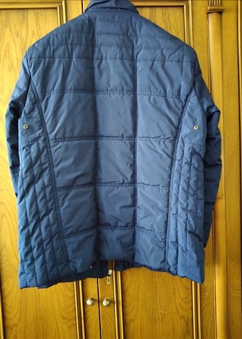 Düğmeli Lacivert Erkek Mont - Görsel 2