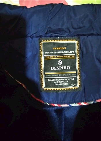 Düğmeli Lacivert Erkek Mont - Görsel 3