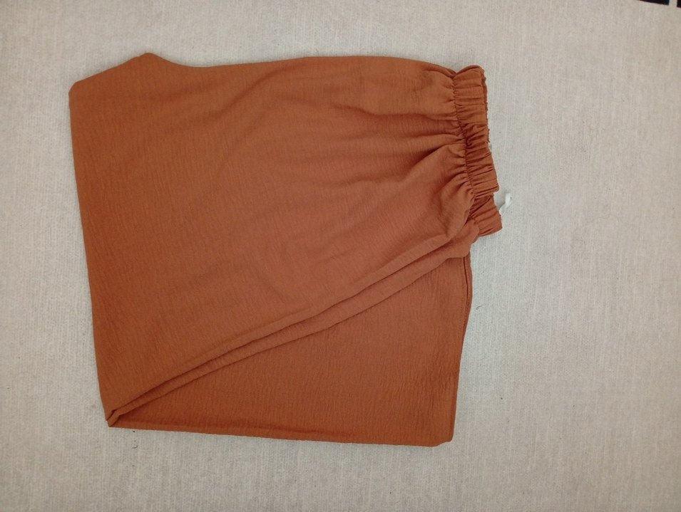 Bej Kadın Düğmeli Keten Gömlek - Görsel 2