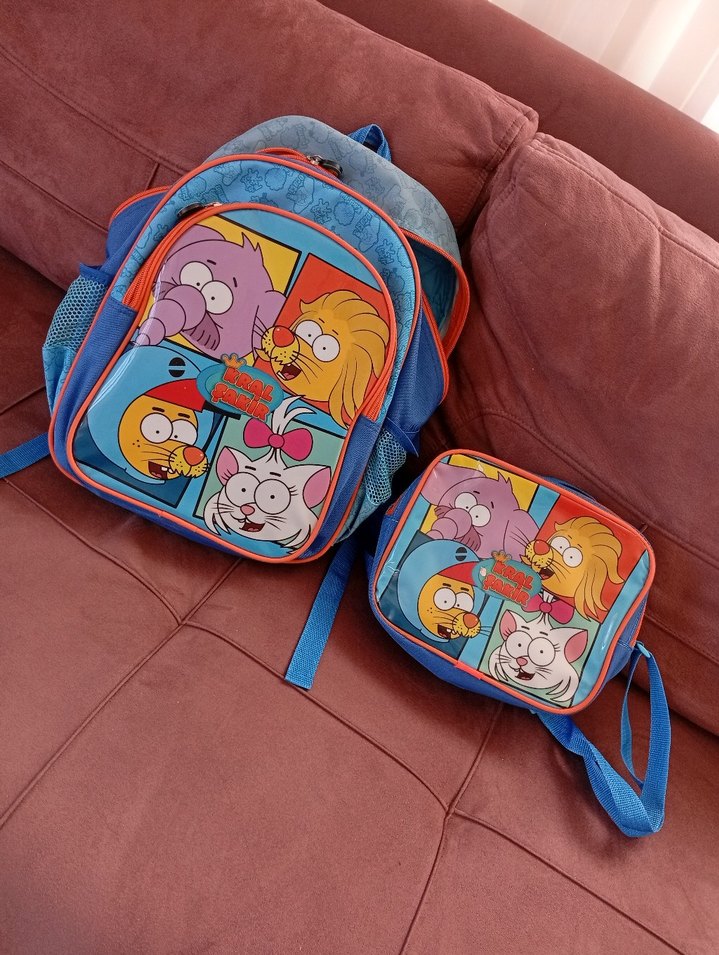 Çocuklar için renkli okul çantası seti - Görsel 4