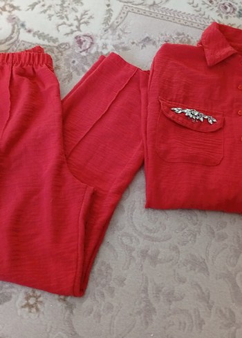 yakaları taşlı ikili takım - Görsel 5