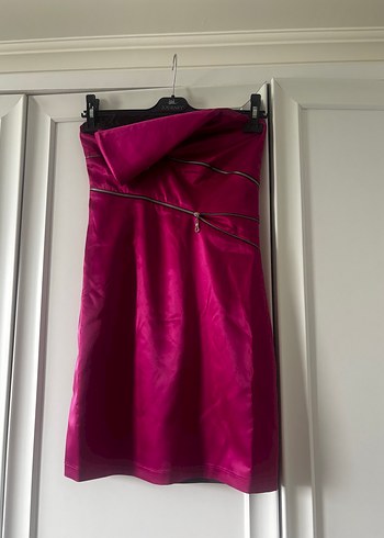 Siyah Pilili Uzun Kadın Elbise - Görsel 4