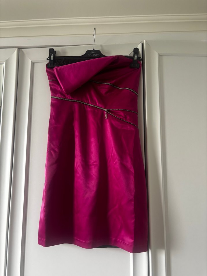 Siyah Pilili Uzun Kadın Elbise - Görsel 4