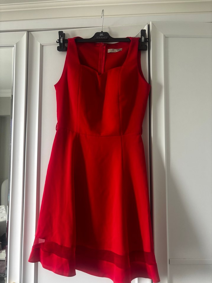 Siyah Pilili Uzun Kadın Elbise - Görsel 3