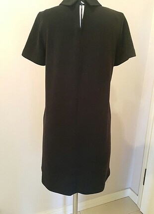 38 Beden siyah Renk Yaka İşlemeli elbise