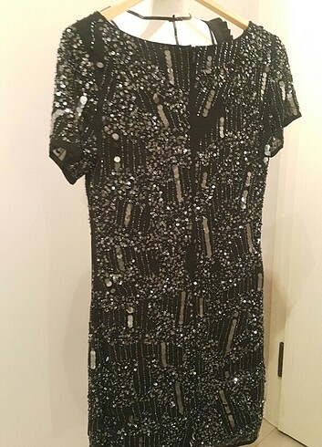 Pul payet mini elbise - Görsel 5