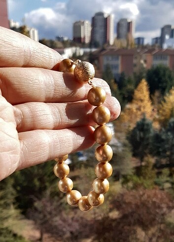 inci Gerçek inci Gold reng 