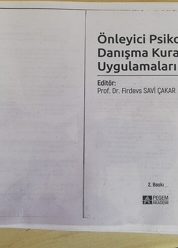 Önleyici Psikolojik Danışma Kuram ve Uygulamaları 