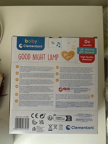 Baby Clementoni Baby clementoni gece lambası( ışıklı ve sesli)