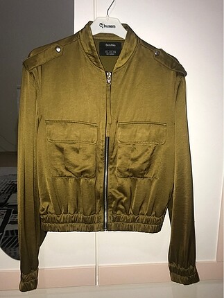 Saten bomber ceket