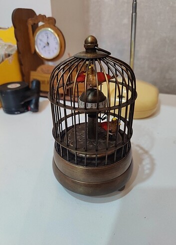 Beden kahverengi Renk Vintage kurmali kuslu masa saati