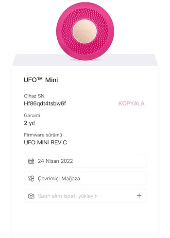 Foreo FOREO Ufo Mini + Maskeler