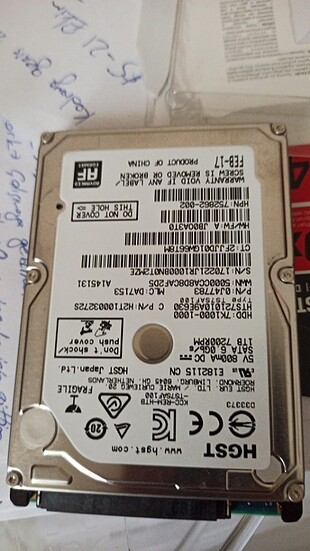 Laptop hard disk
