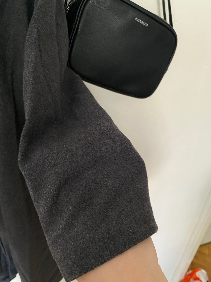 Antrasit Uzun Kaban, Beden L - Görsel 5