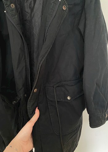 unisex Siyah parka - Görsel 3