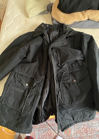 unisex Siyah parka - Görsel 2