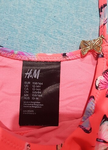 11-12 Yaş Beden H&M kız çocuk bikini