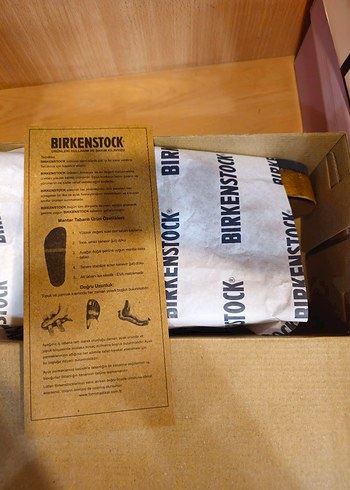 40 Beden kahverengi Renk Birkenstock Kahverengi Tokalı Terlik