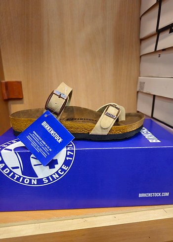 Birkenstock Bej Tokalı Terlik