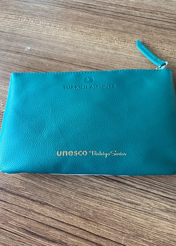 Beden THY Deri Fermuarlı Clutch Çanta