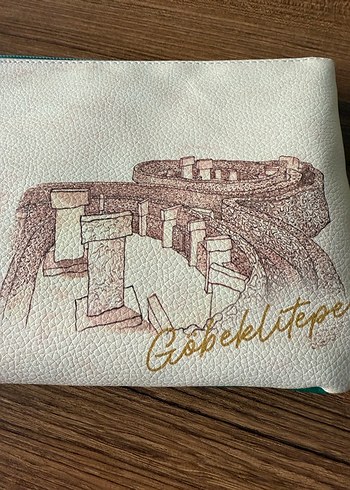 THY Deri Fermuarlı Clutch Çanta