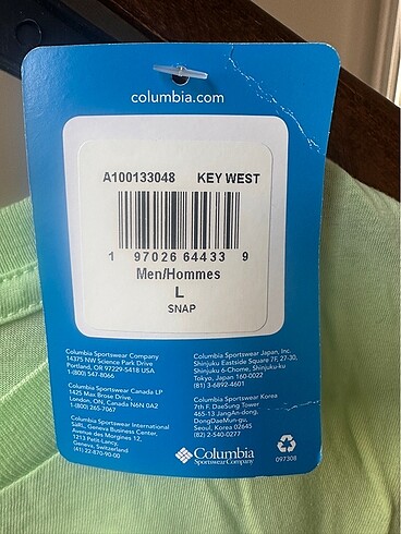 l Beden yeşil Renk Columbia Tshirt
