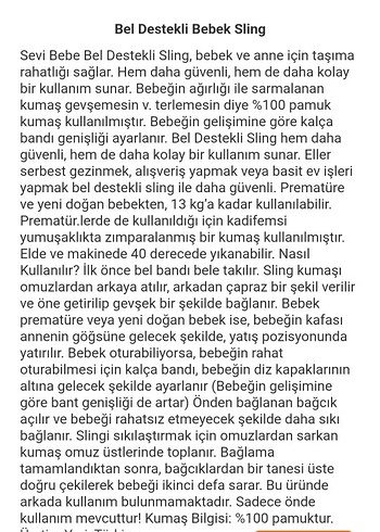 Bebek Kanguru sling - Görsel 7